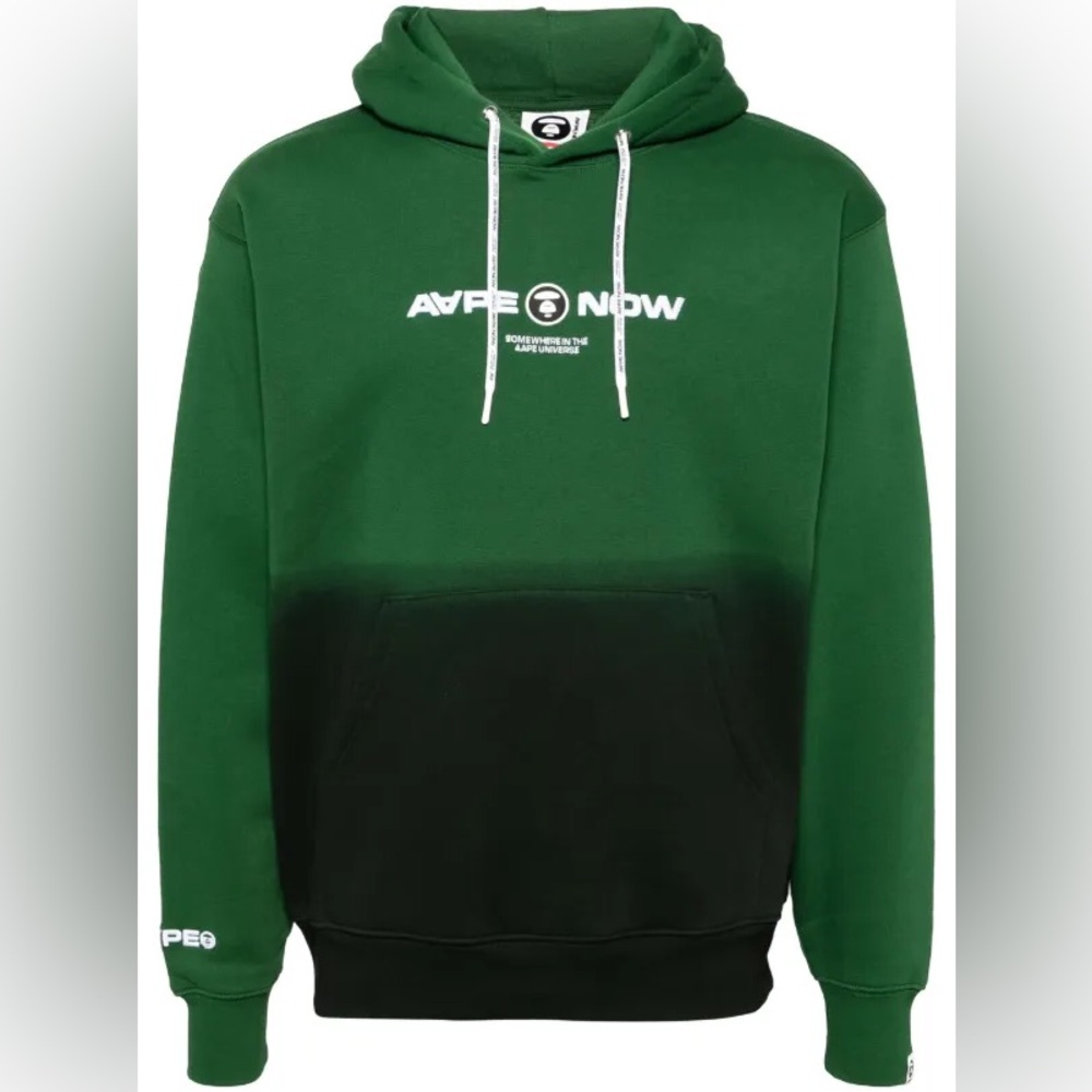 AAPE BY *A BATHING APE logo-embroidered long-sleeved hoodie